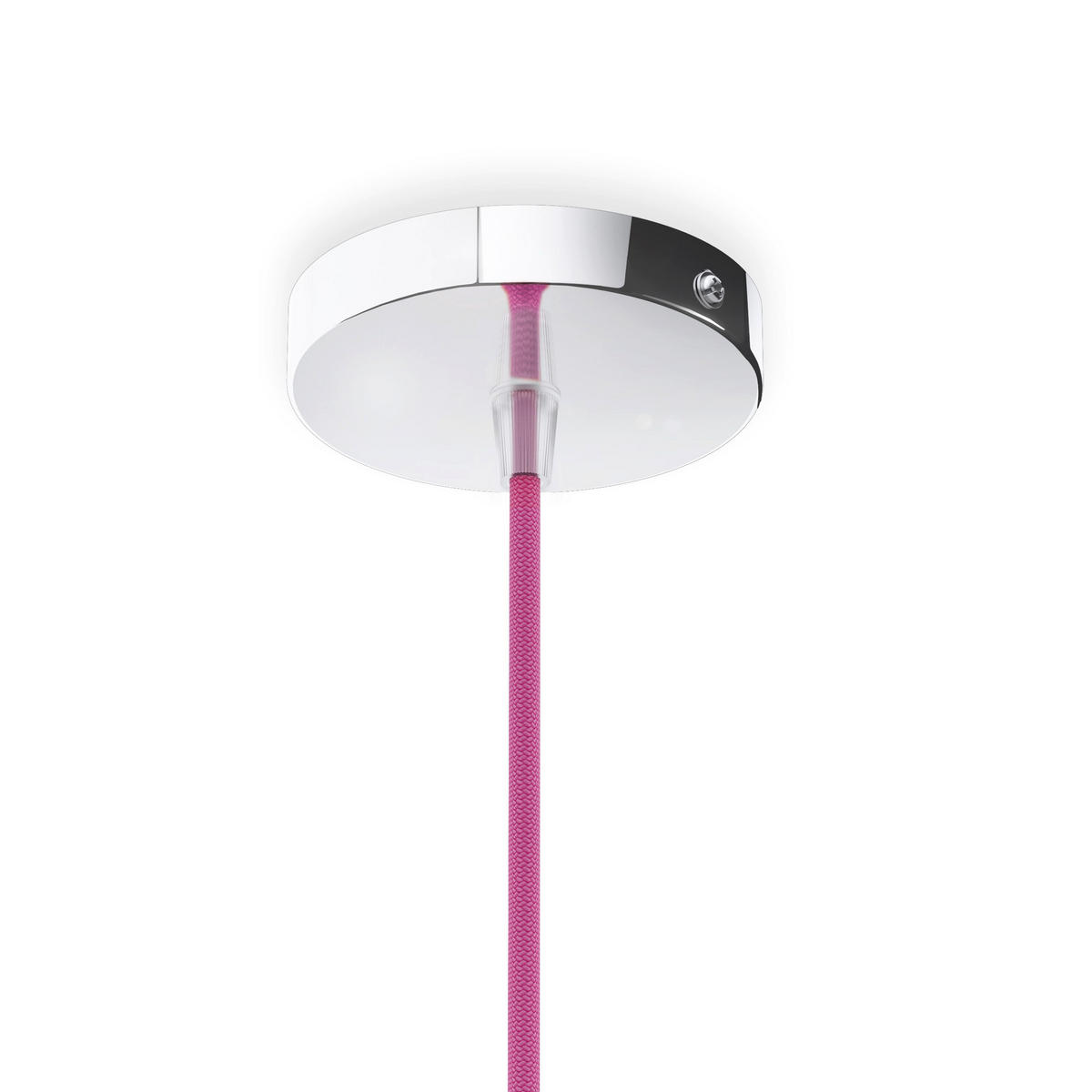 PENDELLEUCHTE ELISA fuchsia 15 W - Pink, Metall (10/10/2cm) - Rendl