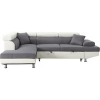 ECKSOFA sophia luxe weiss - Weiß, Textil (190.5/265cm) - Habitat Garten