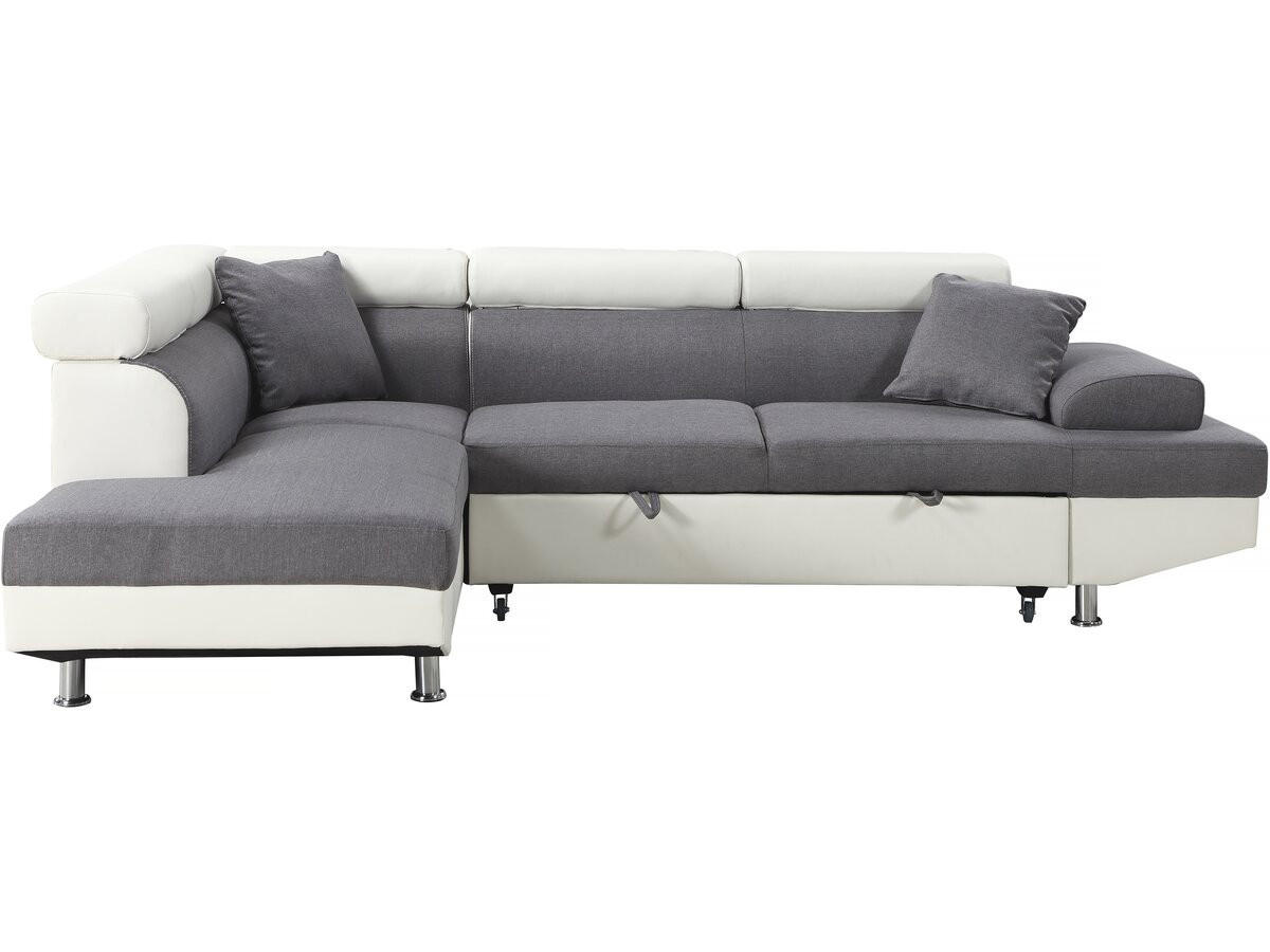 ECKSOFA sophia luxe weiss - Weiß, Textil (190.5/265cm) - Habitat Garten