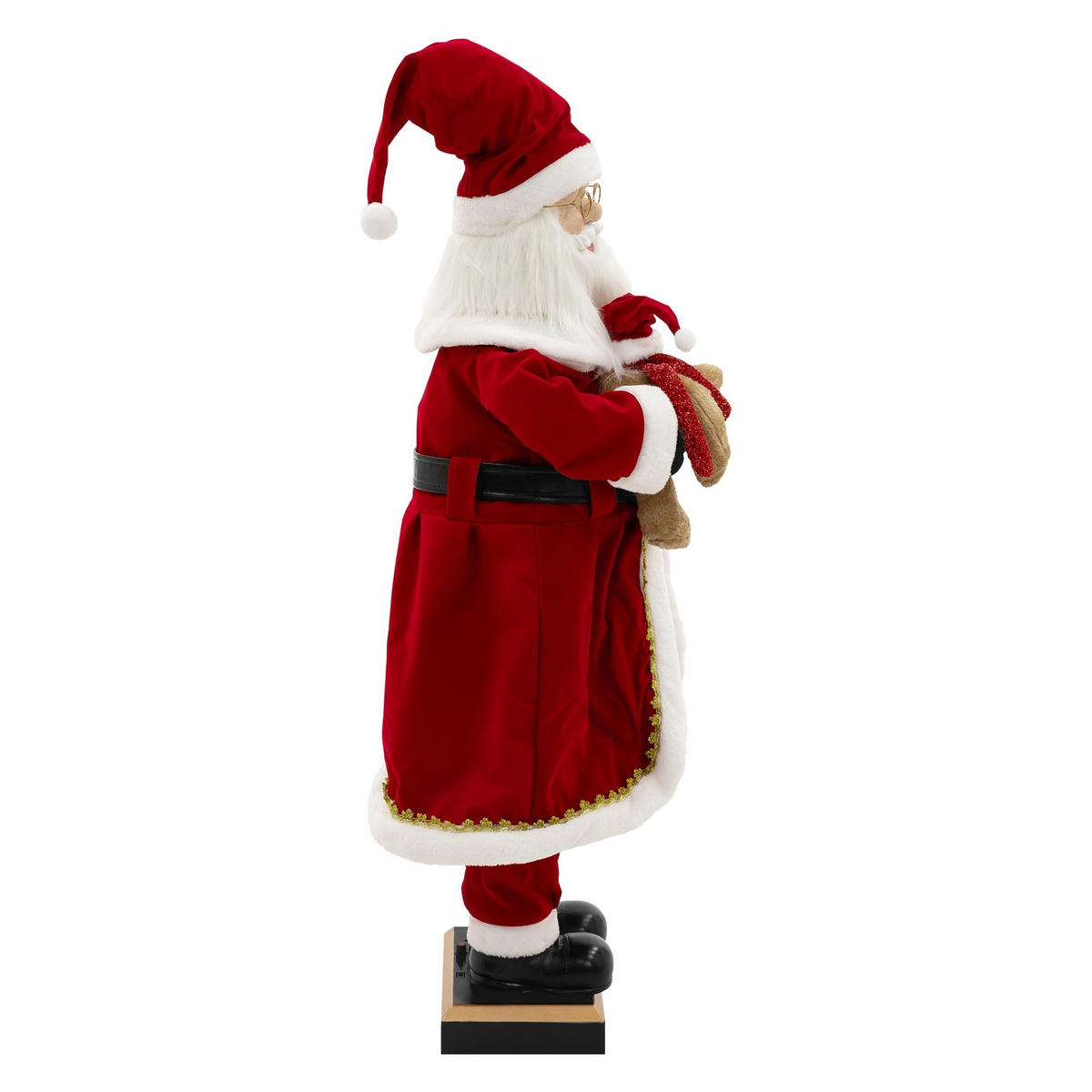 WEIHNACHTSMANN DEKOFIGUR 120 cm mit LED Licht, Bewegung und Sound - Multicolor, Kunststoff (42/120/37cm) - ECD-Germany