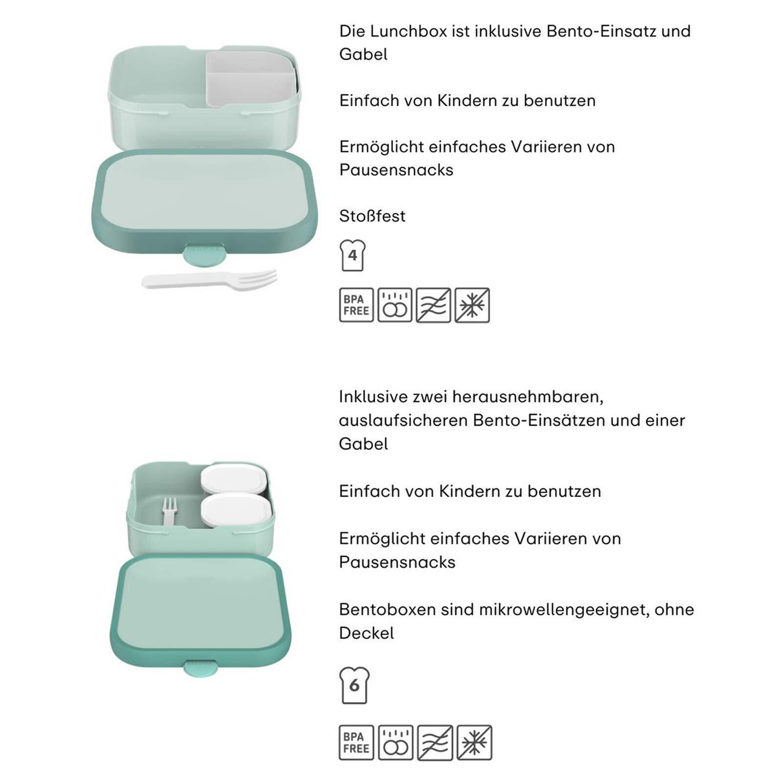 BROTDOSEN-SET Campus (2025) Stitch 2er Set - Blau/Gelb, Kunststoff (1/1/1cm) - Mepal