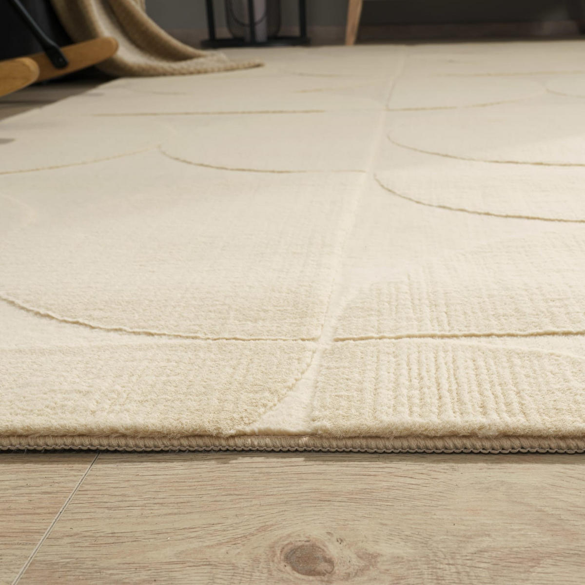FLACHWEBETEPPICH Boho Beige 80 x 150 cm - Beige, Kunststoff (80/150cm) - TT Home