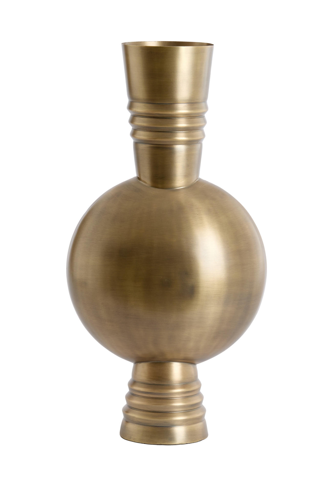 VASE Kavansi Bronze 21/21/60 cm - Bronzefarben, Metall (60cm) - Light & Living