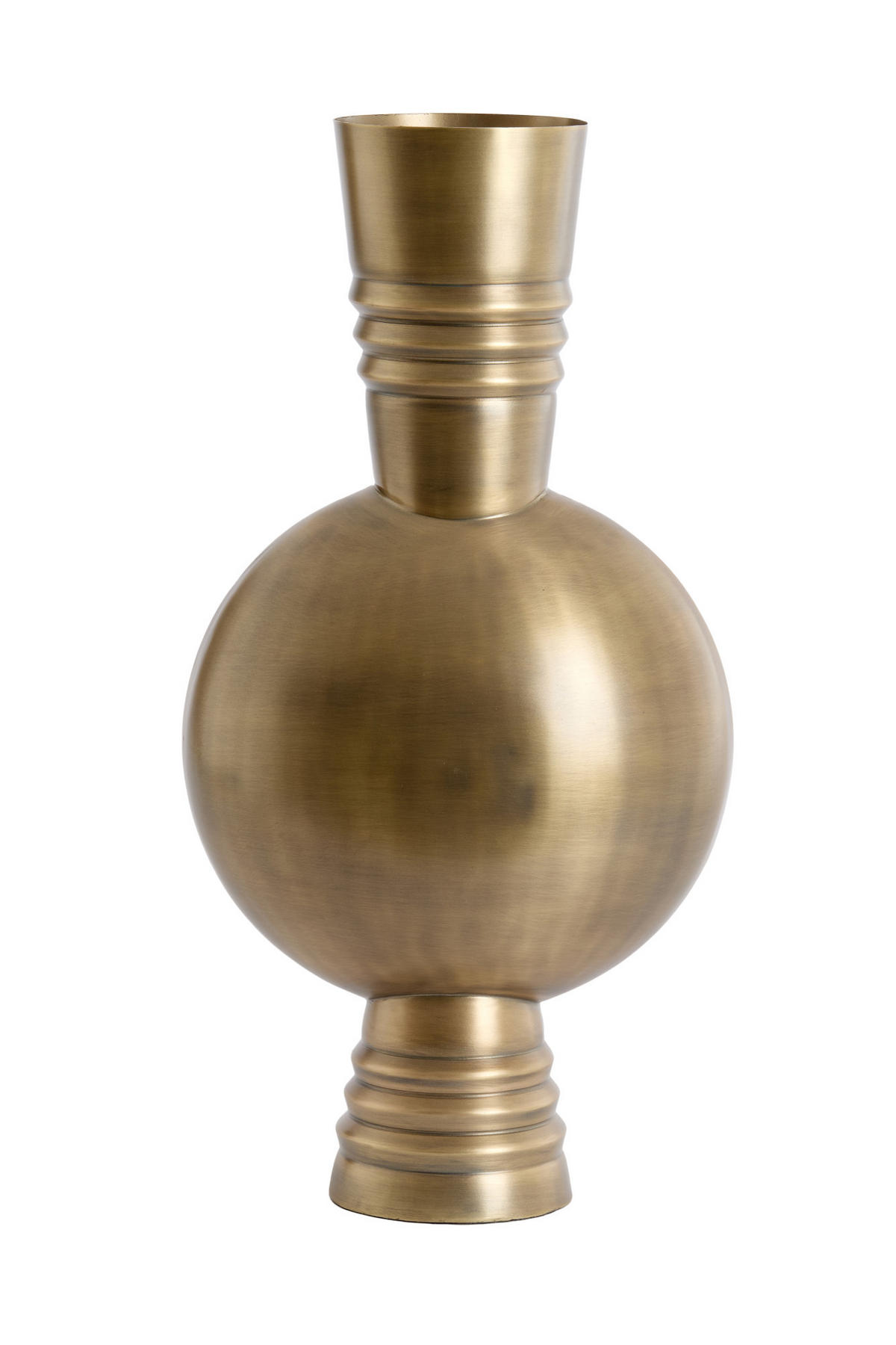 VASE Kavansi Bronze 21/21/60 cm - Bronzefarben, Metall (60cm) - Light & Living