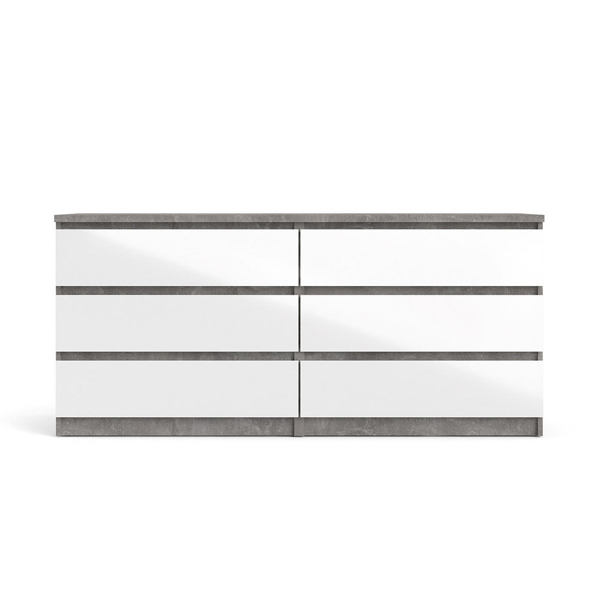 SIDEBOARD Beton Dekor - Grau, Holzwerkstoff (154/70/50cm) - ebuy24