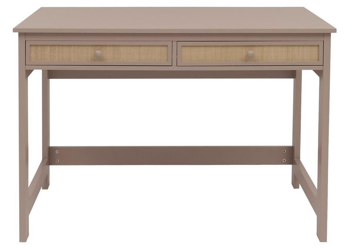 SCHREIBTISCH HxBxT 78x110x60cm Schublade Holz Helltaupe - Taupe, Holz (60/110/78cm) - PROREGAL
