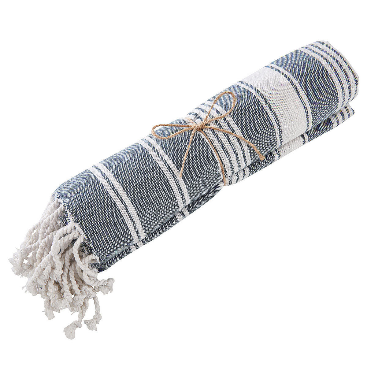 HAMAMTUCH (5er Set) Surfside - Blau, Textil (90/170cm) - Butlers