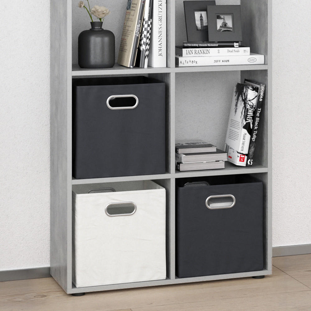 RAUMTEILER Scutum Beton 143 x 72 cm - Grau, Holzwerkstoff (143/72/29cm) - Vicco