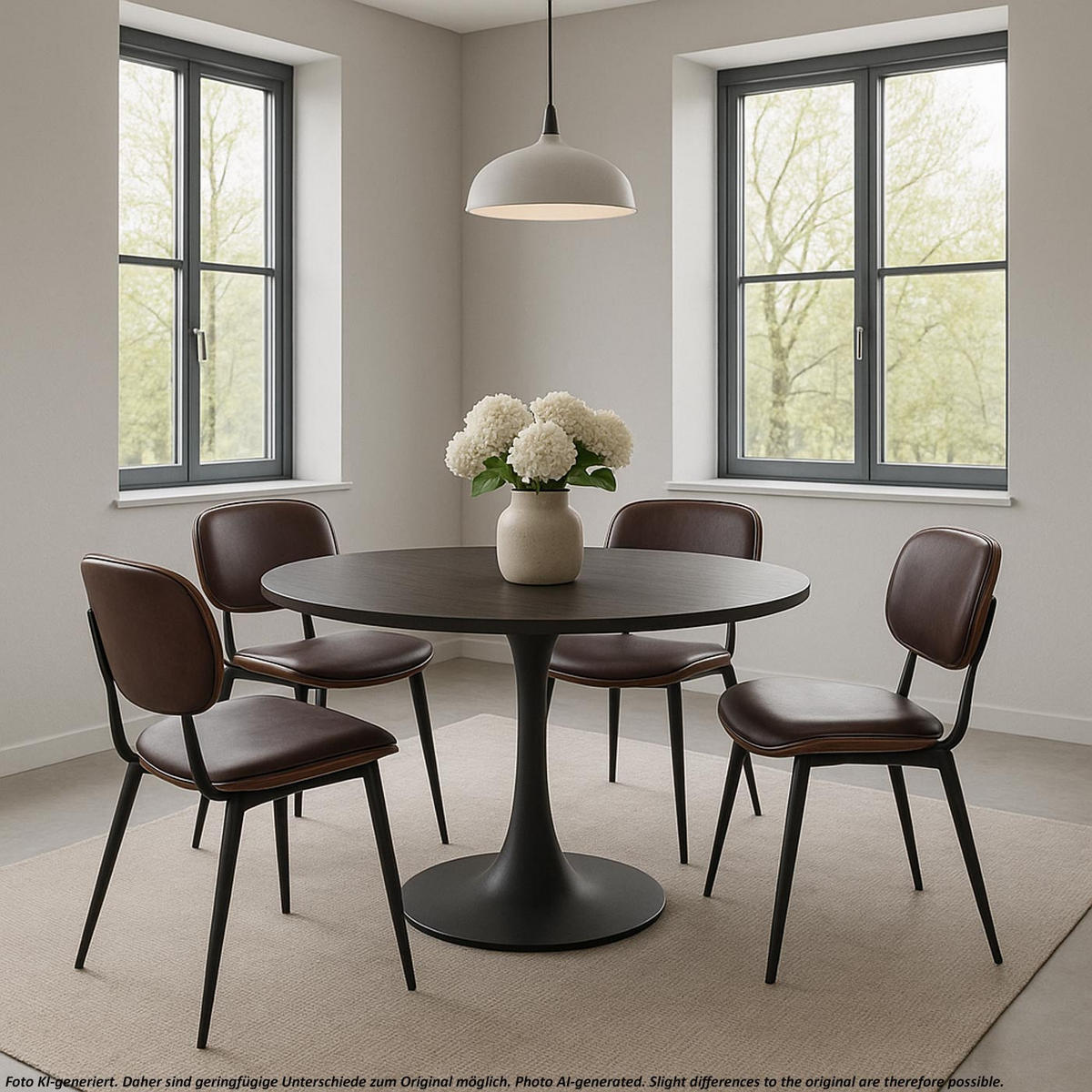 ESSZIMMERSTUHL Walnuss Dekor, Braun - Walnussfarben/Braun, Textil (50/80/51cm) - MCW