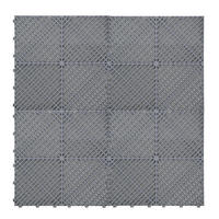GARAGENBODENFLIESEN Belüftete x 225 mit Kanten – Grau - Grau, Kunststoff (40/1.8/40cm)