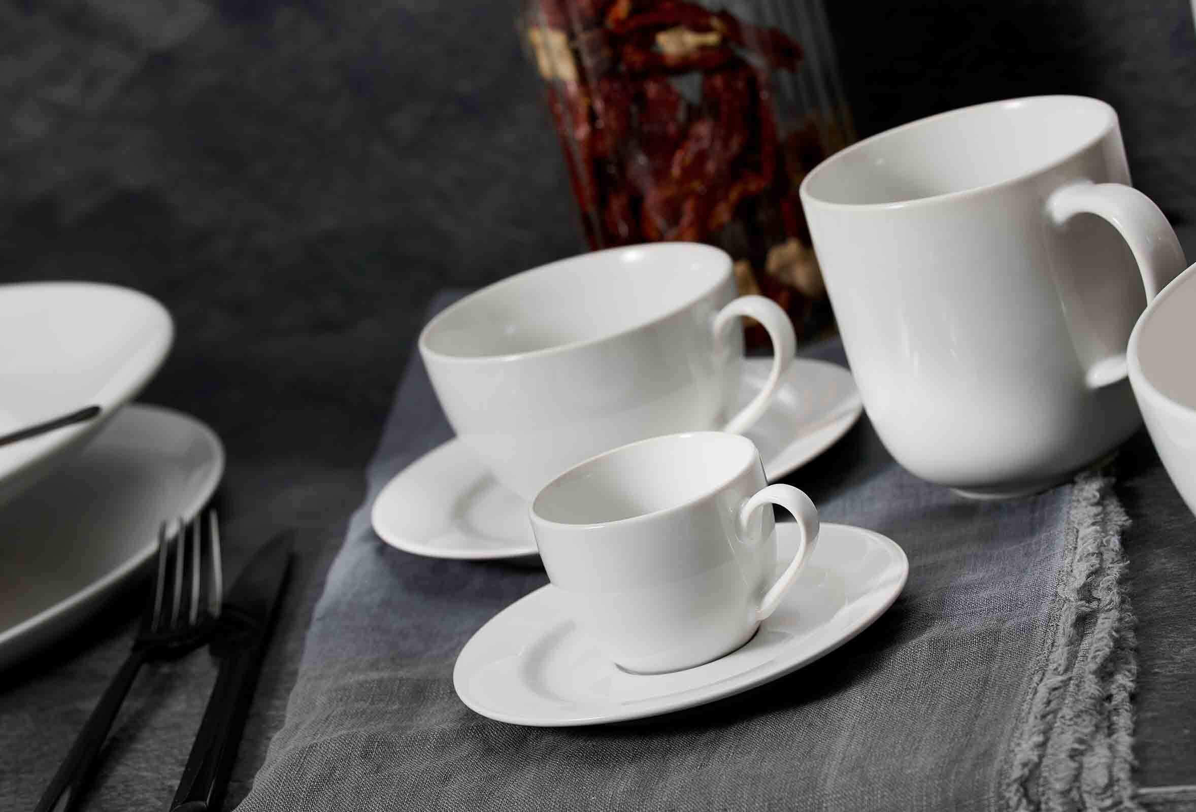 Thumbnail - Ritzenhoff Breker Kaffeetassen, Weiß, Keramik, 0.22 L, Rund, 15.5x8x15.5 cm, Kaffee & Tee, Tassen, Kaffeetassen-Sets