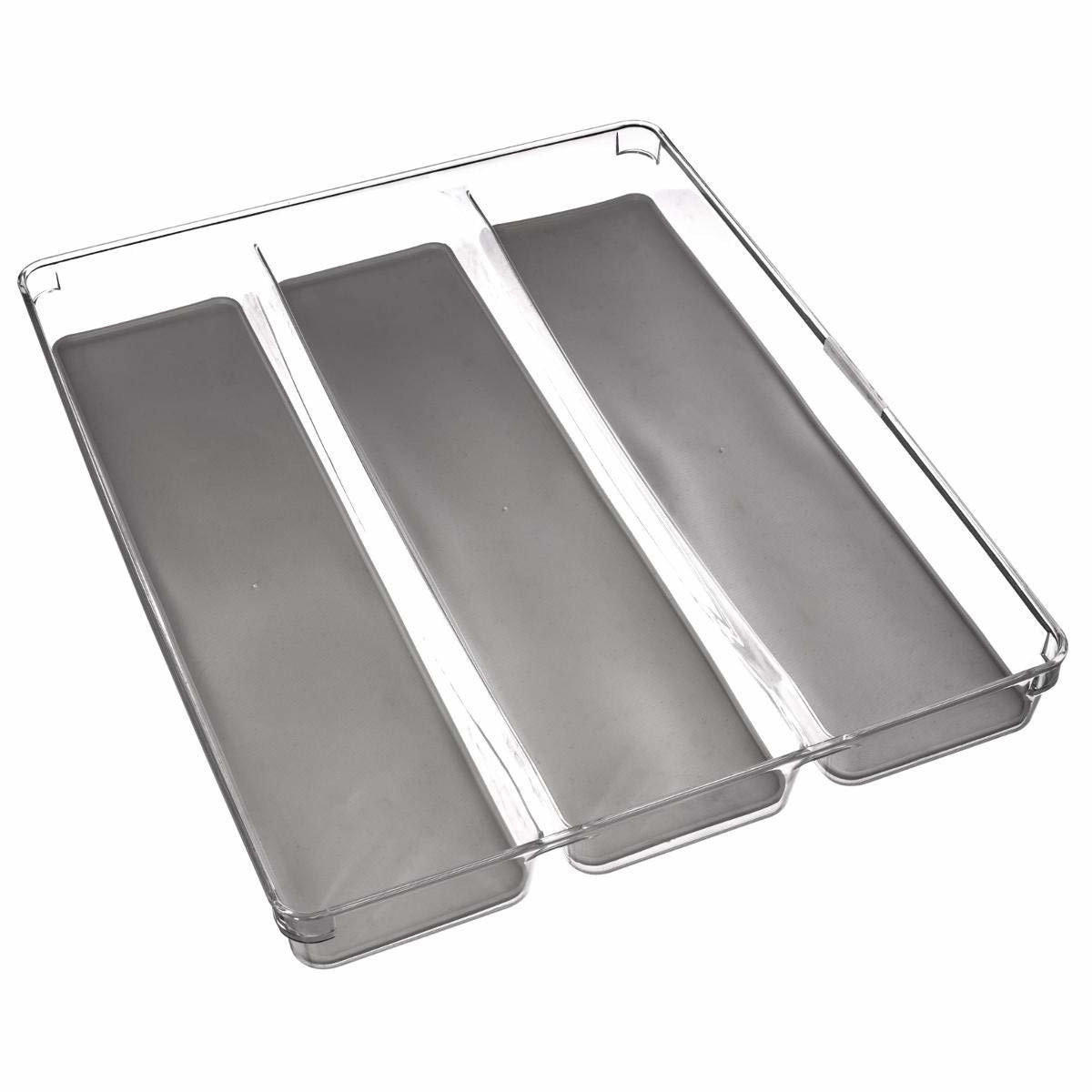 BESTECK-SCHUBLADENORGANIZER Behälter 40/32/4,5 cm - Grau, Kunststoff (32/4.5/40cm) - 5five Simply Smart