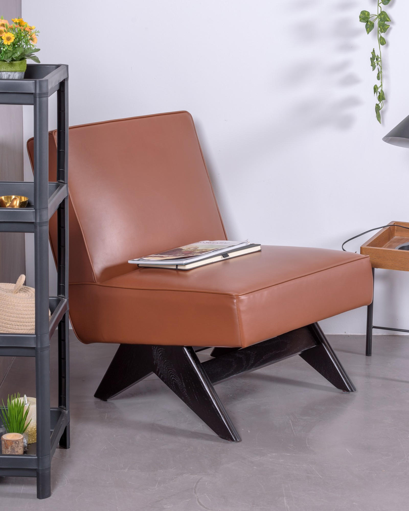 SESSEL Kunstleder, Leder Braun - Braun, Textil (62/79/80cm) - Nest Dream