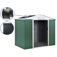 METALL-GARTENHAUS rosas Grün - Grün, Metall (81/203/181cm) - Habitat Garten