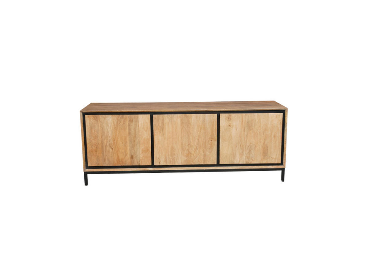 LOWBOARD Hardwood Mangoholz 155 cm / 45 cm Natur - Naturfarben, Holz (150/55/45cm) - Villa Möbel