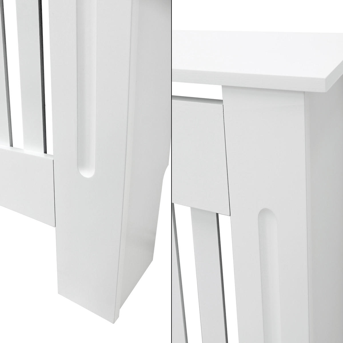 HEIZKÖRPERVERKLEIDUNG Landhausstil 78 x 19 x 82 cm Weiß - Weiß, Holzwerkstoff (19/78/82cm) - ECD-Germany