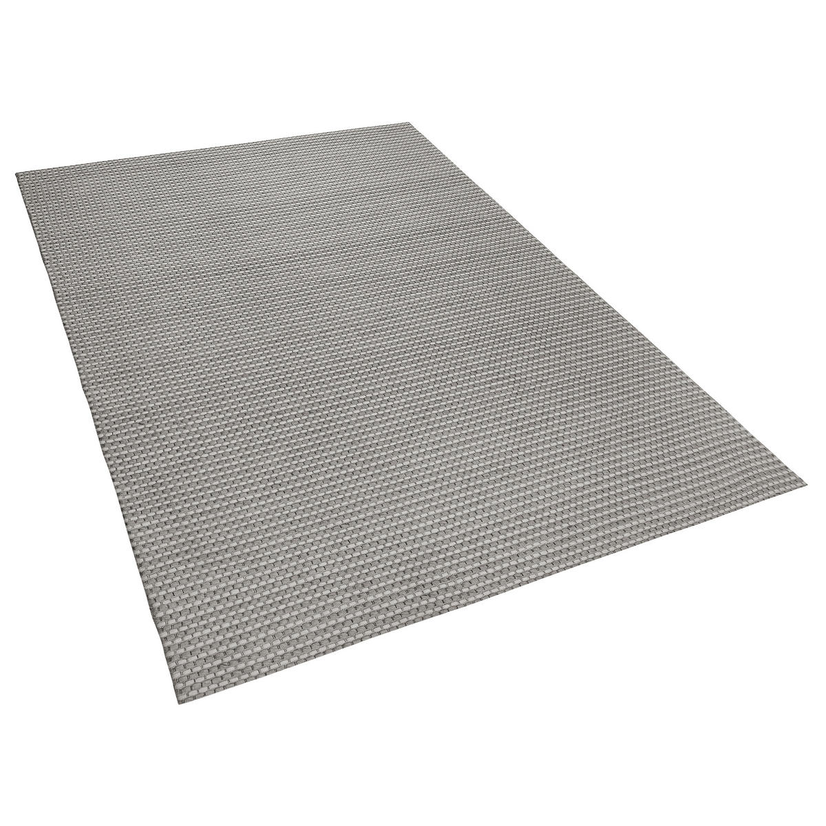 KURZFLOR-TEPPICH Kilis 230/160 cm - Grau, Textil (160/230cm) - Beliani