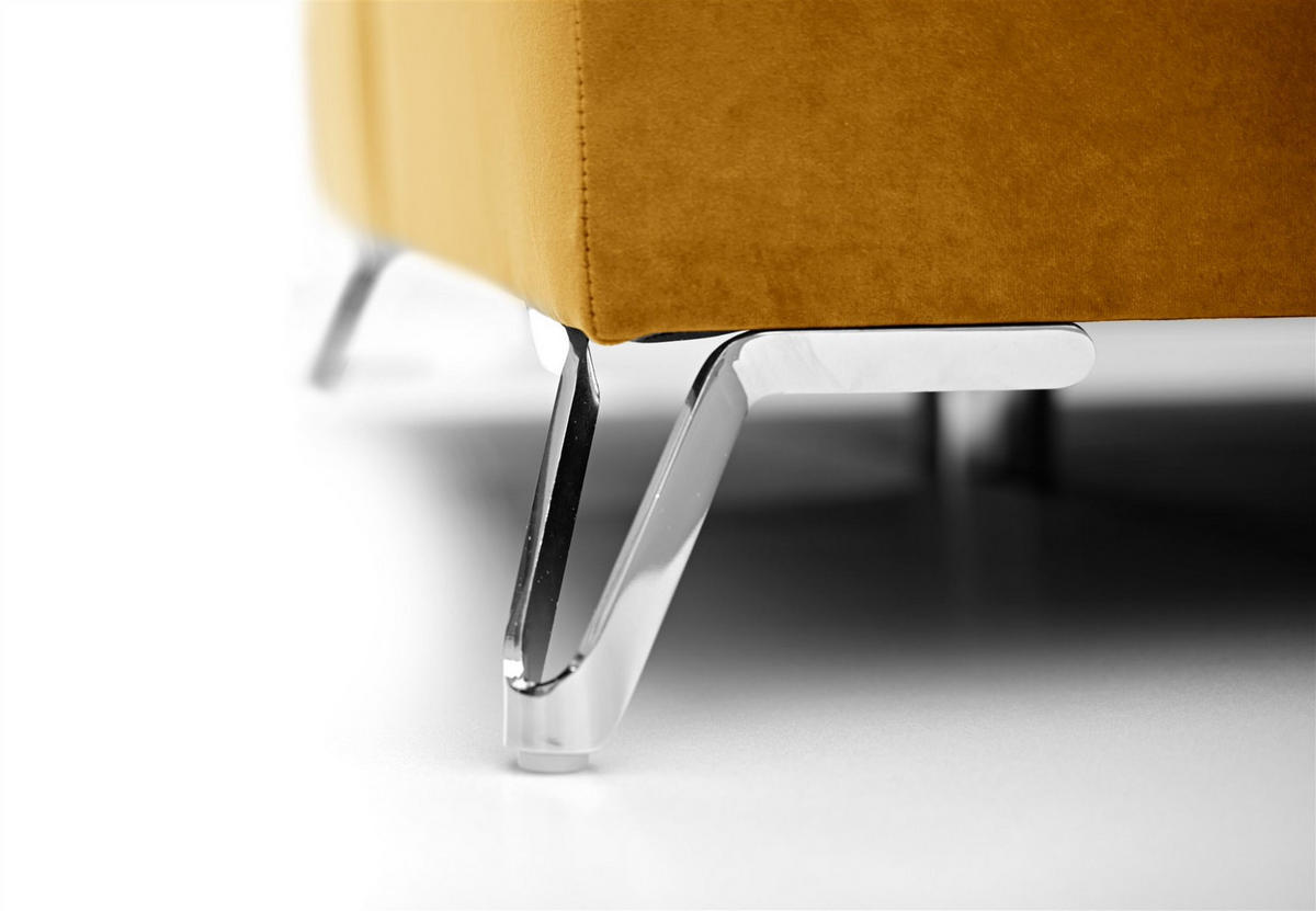 BOXSPRINGBETT Agnus - Gelb, Holzwerkstoff/Textil (200/200cm) - Fun Möbel