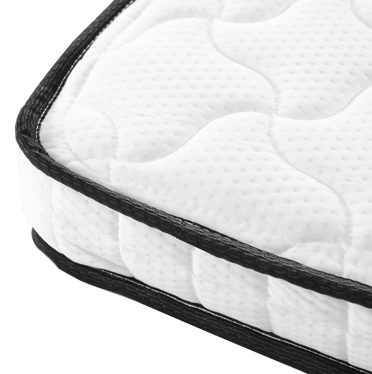 HOCHBETT 90/200 cm mit Matratze mit Schreibtisch und Kleiderschrank in Weiß - Weiß, Holzwerkstoff (90/200cm) - OKWISH