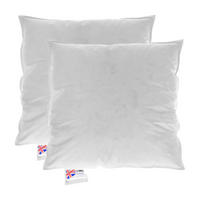 FÜLLKISSEN 2er-Set – 65/65 cm, Gänsefedern & Daunen - Weiß, Textil (65/65cm) - Homescapes