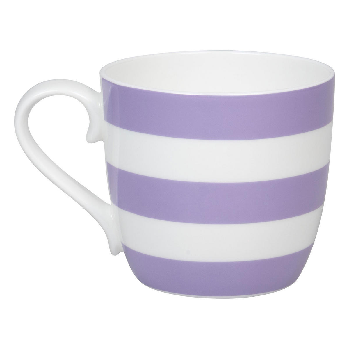 KAFFEEBECHER Stripes - Lilac - Naturfarben, Keramik (0.43L) - Könitz