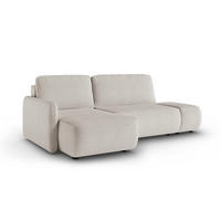 ECKSOFA Alessio 3 Sitzplätze Hellgrau - Grau, Holz (229/148cm) - Petits-meubles