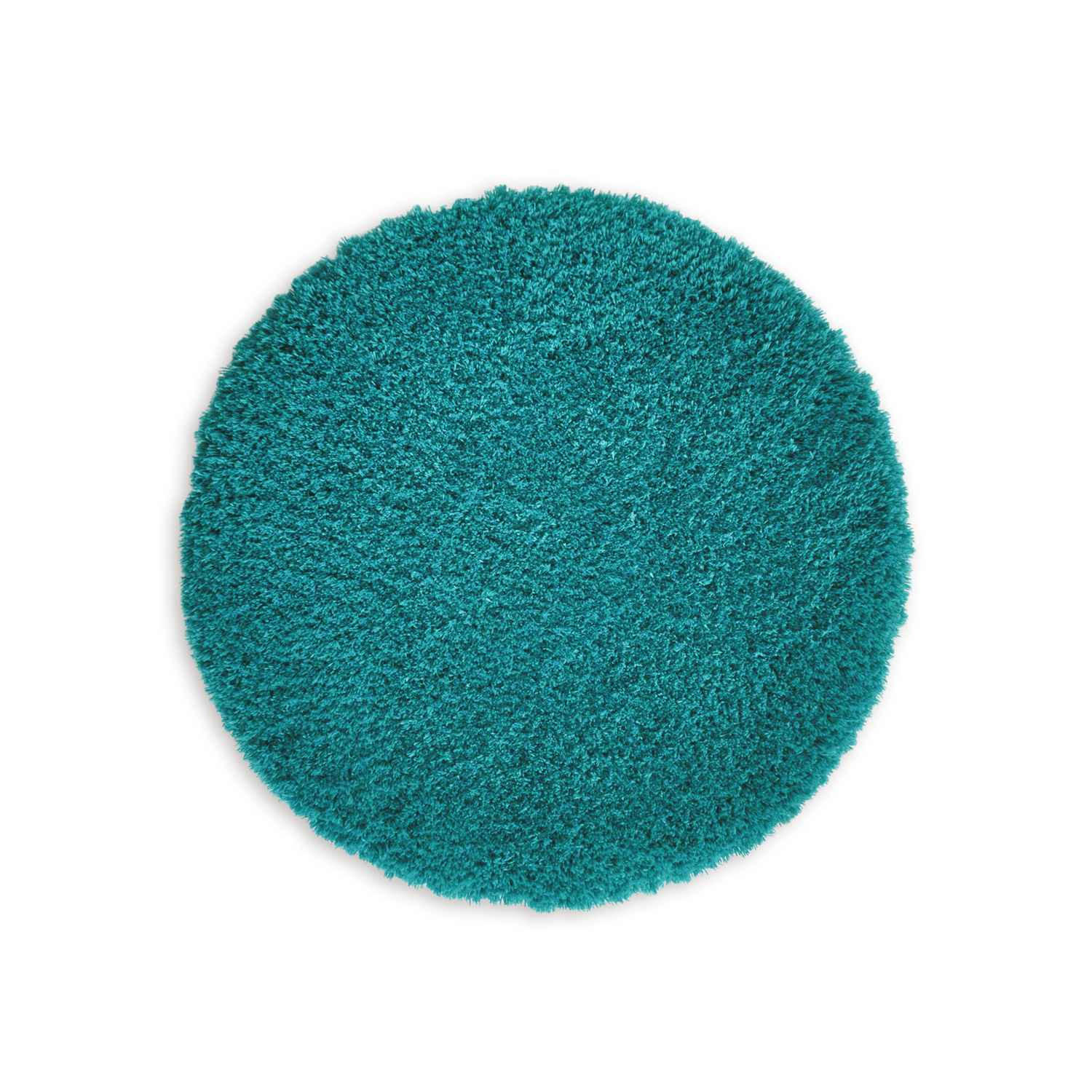 WohnDirect Hochflor Petrol 90x90 cm