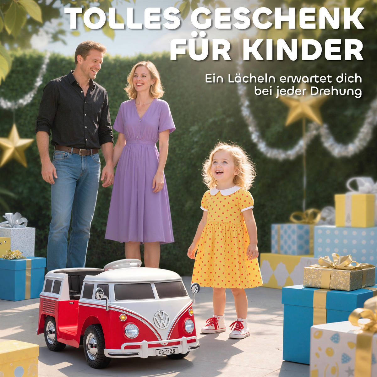 KINDER Elektroauto, 12V Kinderfahrzeug mit MP3 Doppelmotor Hupe LED Sanftanlauf - Rot, Metall (89/49/41.5cm) - AIYAPLAY