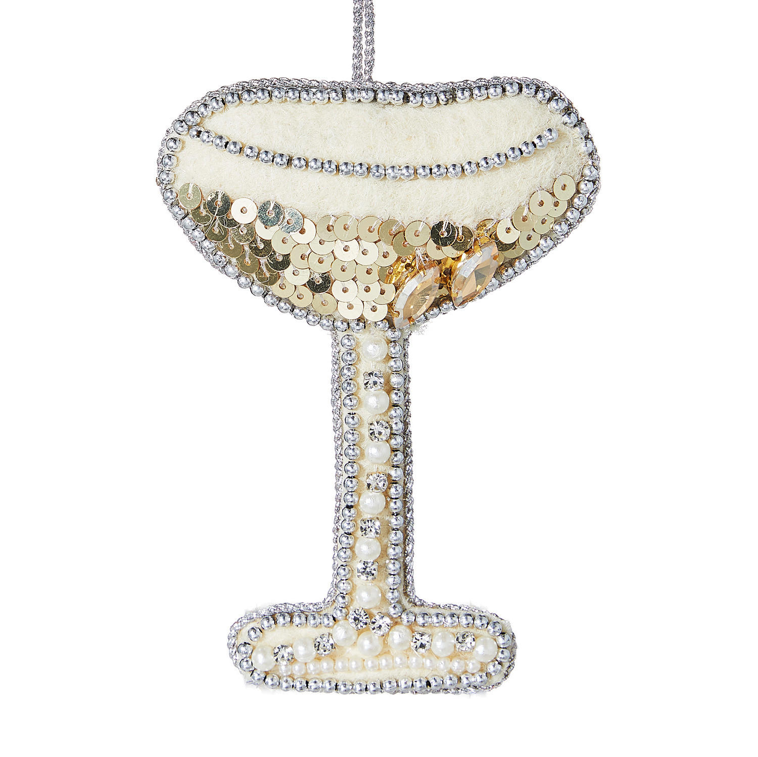 BAUMANHÄNGER Hang On Ornamanet Champagner - Goldfarben, Glas/Kunststoff (9/12/1cm) - Butlers