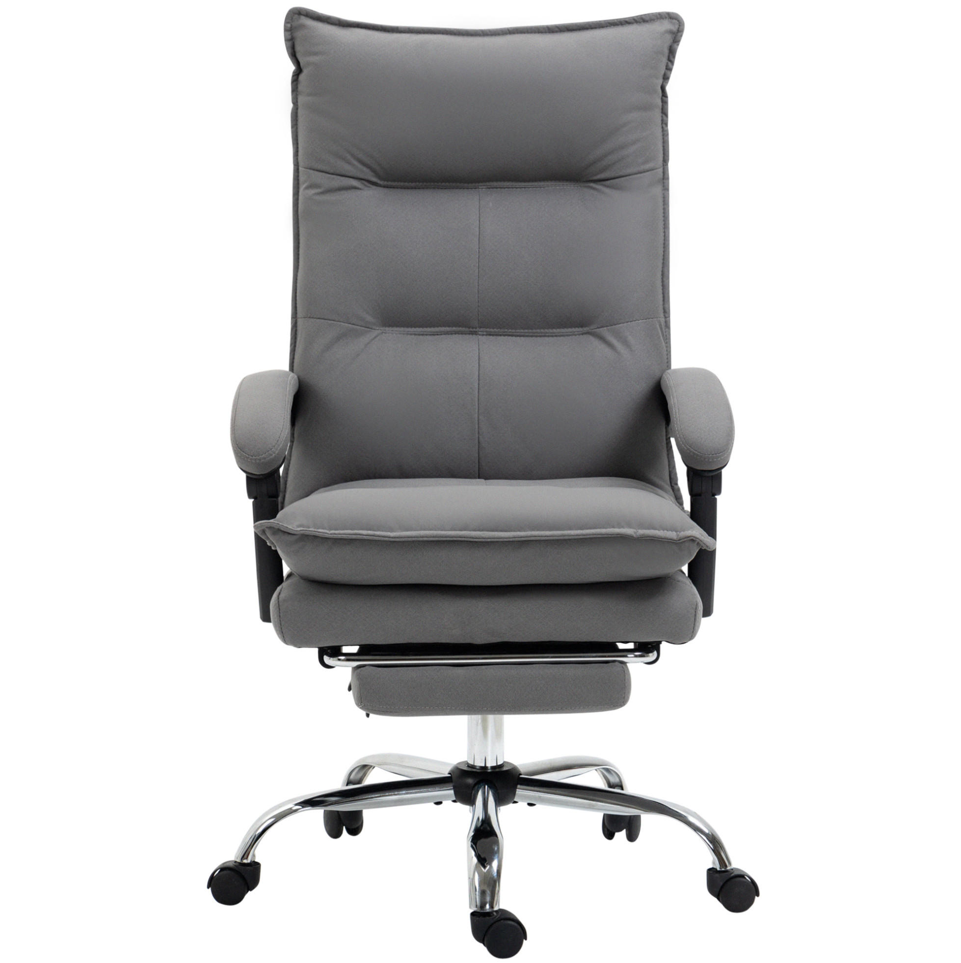 DREHSTUHL 66/114-121,5/74 cm Grau aus Polyester mit Massagefunktion - Grau, Kunststoff (74/121.5/66cm) - OKMYHOME