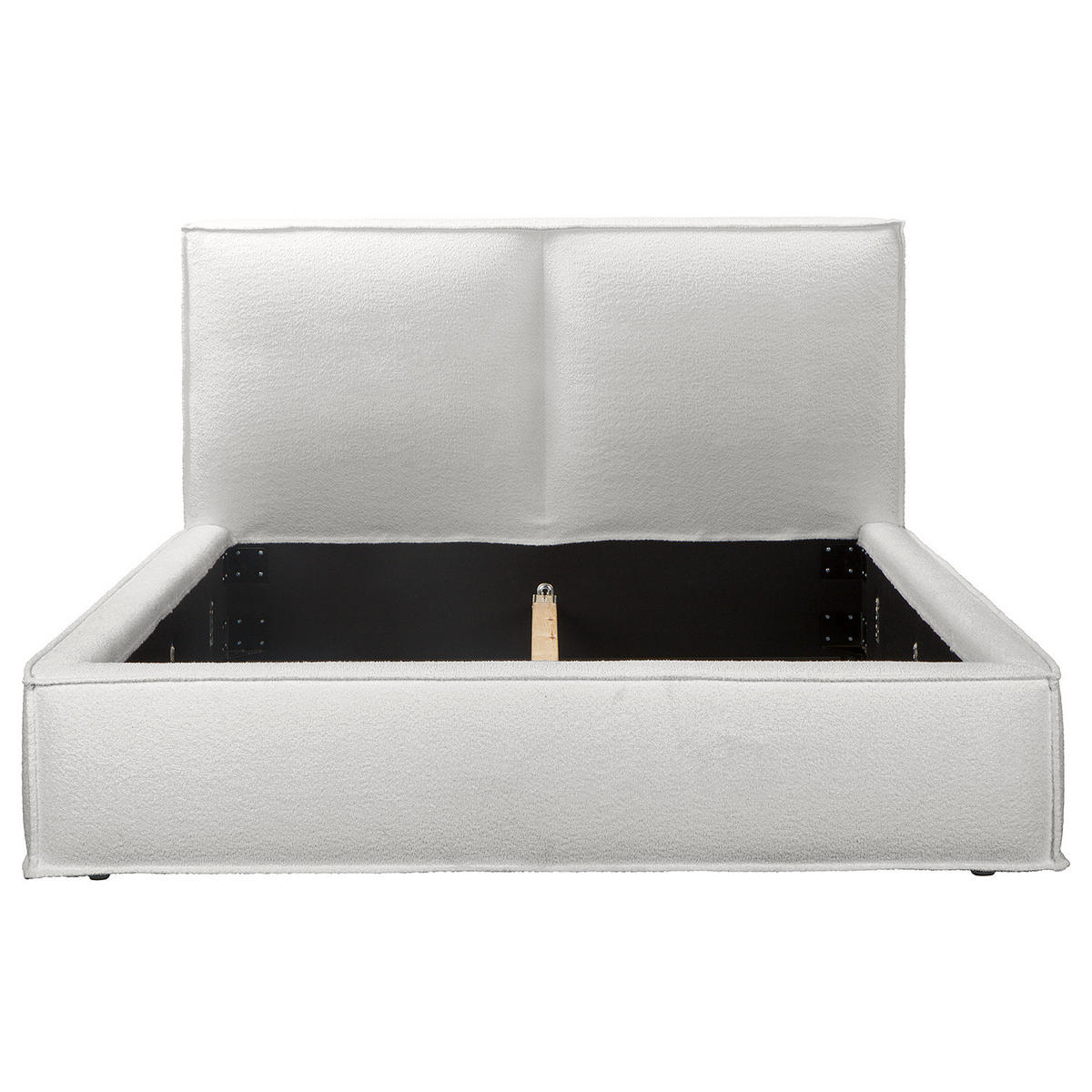 POLSTERBETT - Hellgrau, Textil (220/200cm) - home24