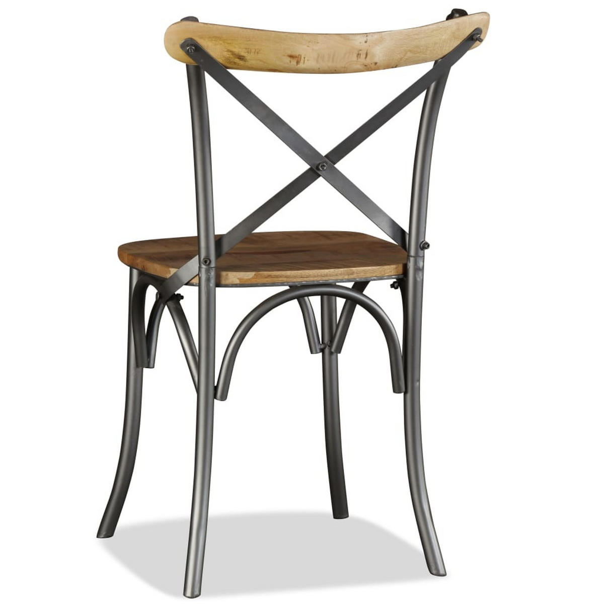 ESSZIMMERSTÜHLE 2 Stk. Massivholz Mango 51*52*84cm - Multicolor, Holz (51/84/52cm) - ZMH
