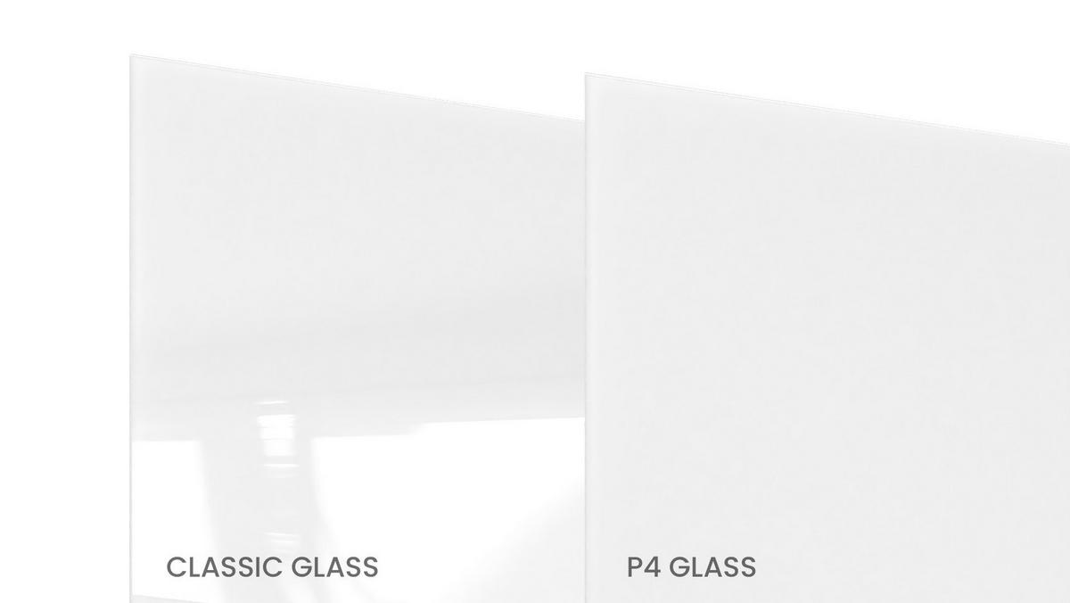 GLASTAFEL – matt magnetisch, 180x100 cm - Weiß, Glas (180/100/0.7cm) - ALLboards
