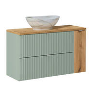 WASCHTISCH 100.4cm Jade Grün - Grün, Holzwerkstoff (100.4/59.5/40cm) - Petits-meubles