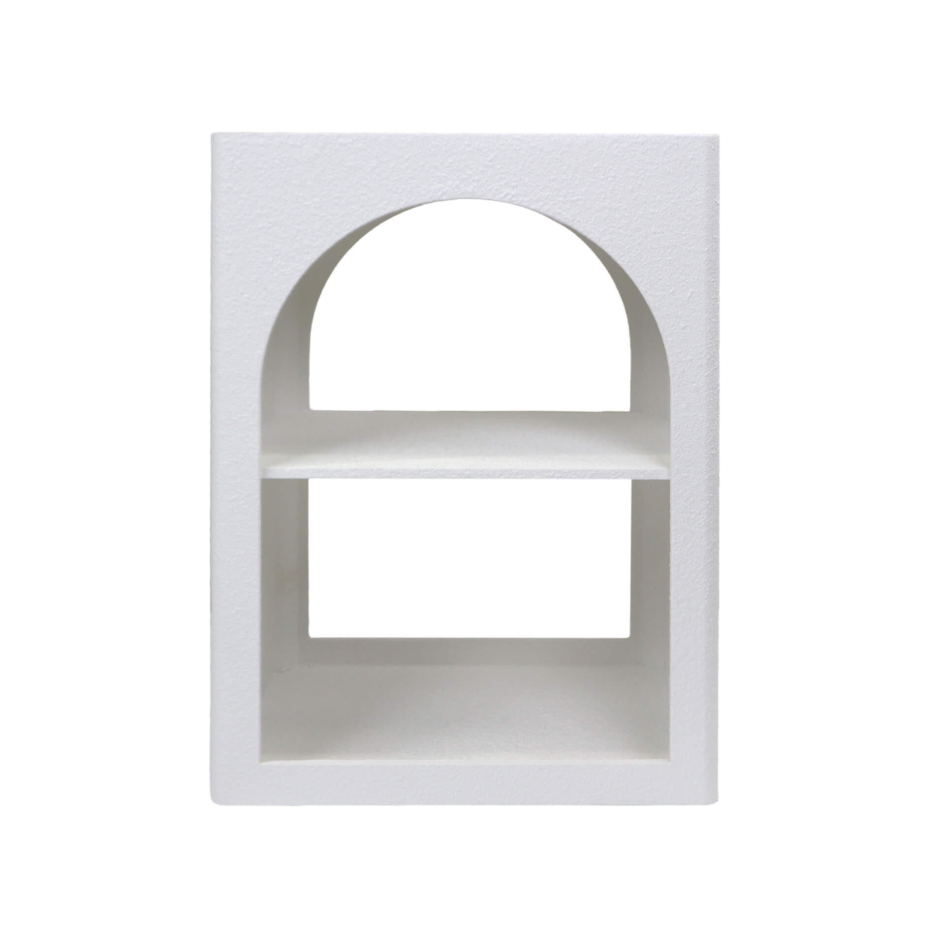 NACHTTISCH Nerina 40/30/55 cm mit 1 Ablage - Weiß, Holzwerkstoff (40/55/30cm) - Mobili Rebecca