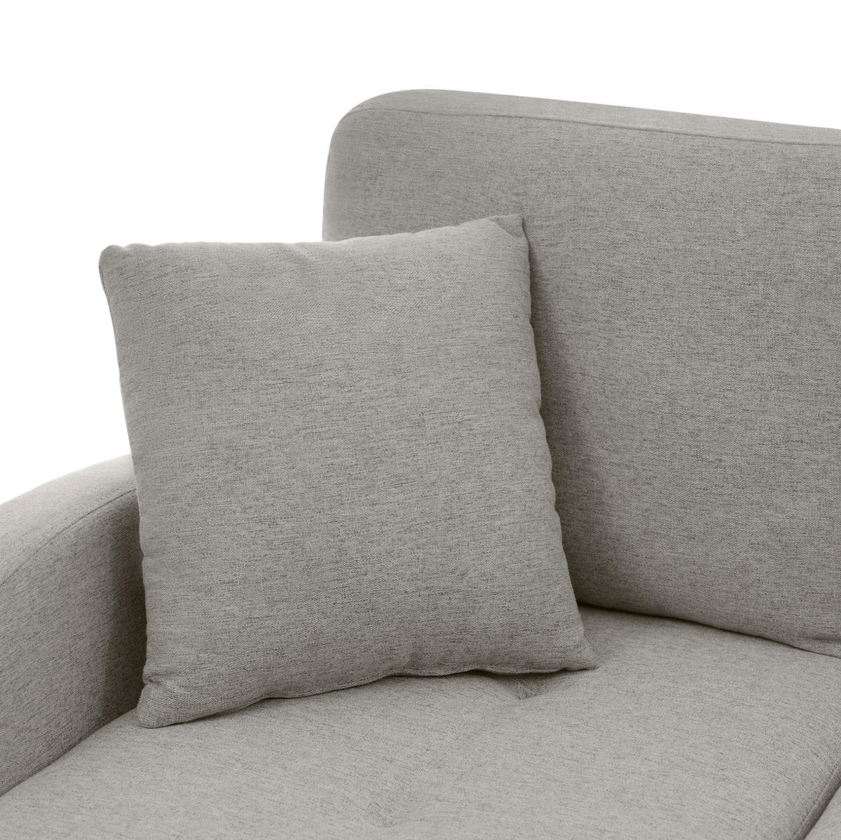 SOFA modular mit Chaiselongue 166 x 118 x 77 cm Grau - Grau, Kunststoff (166/118cm) - IVMEU