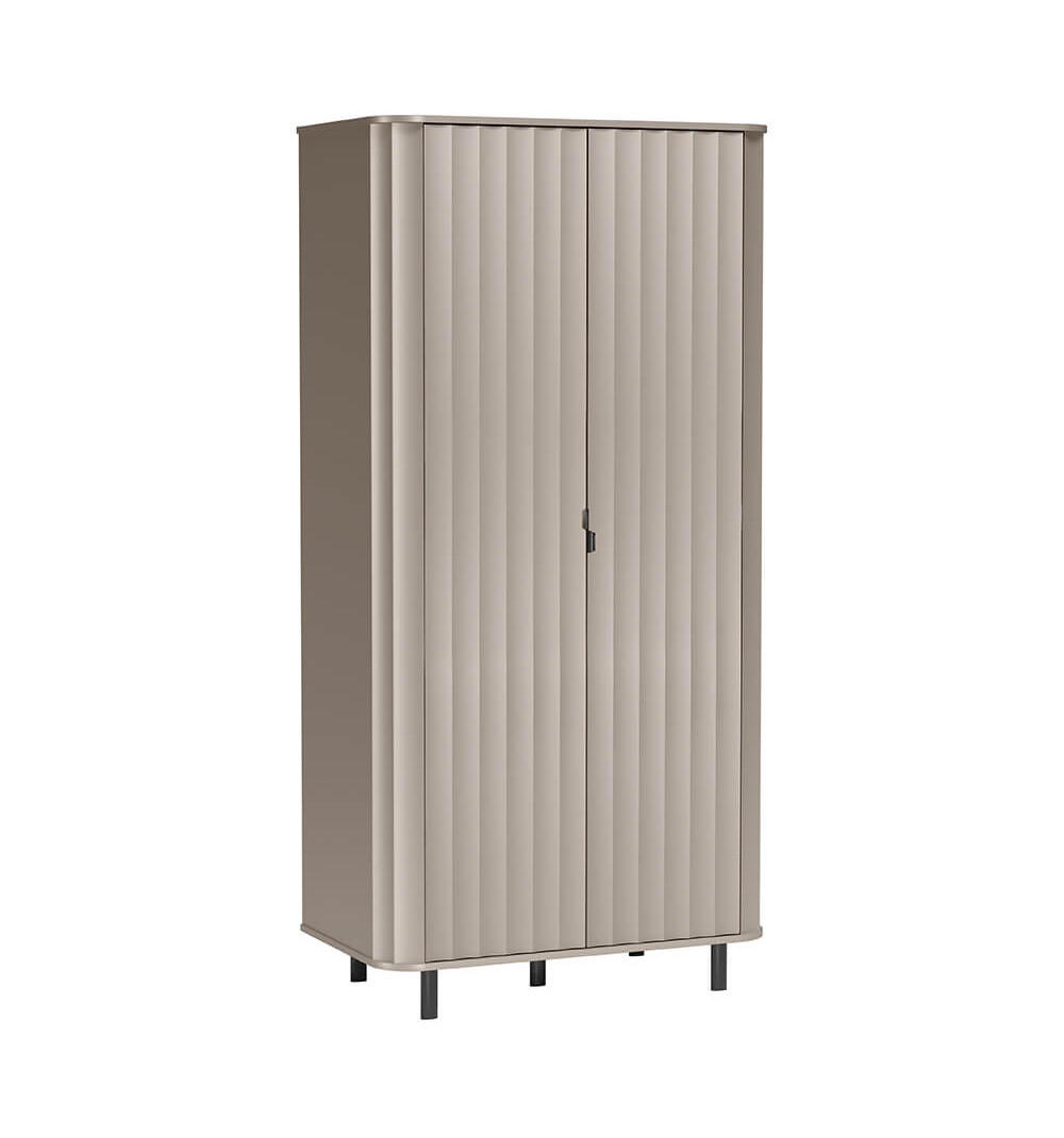 KLEIDERSCHRANK NOVADO-8 Greige - Greige, Holzwerkstoff (98/200/54.5cm)