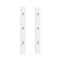 PANEEL 2er Set PROJEKT X (B/H/T: ca. 13/115/3 cm) in Weiß/weiß hochglanz - Weiß, Holzwerkstoff (13/115/3cm)