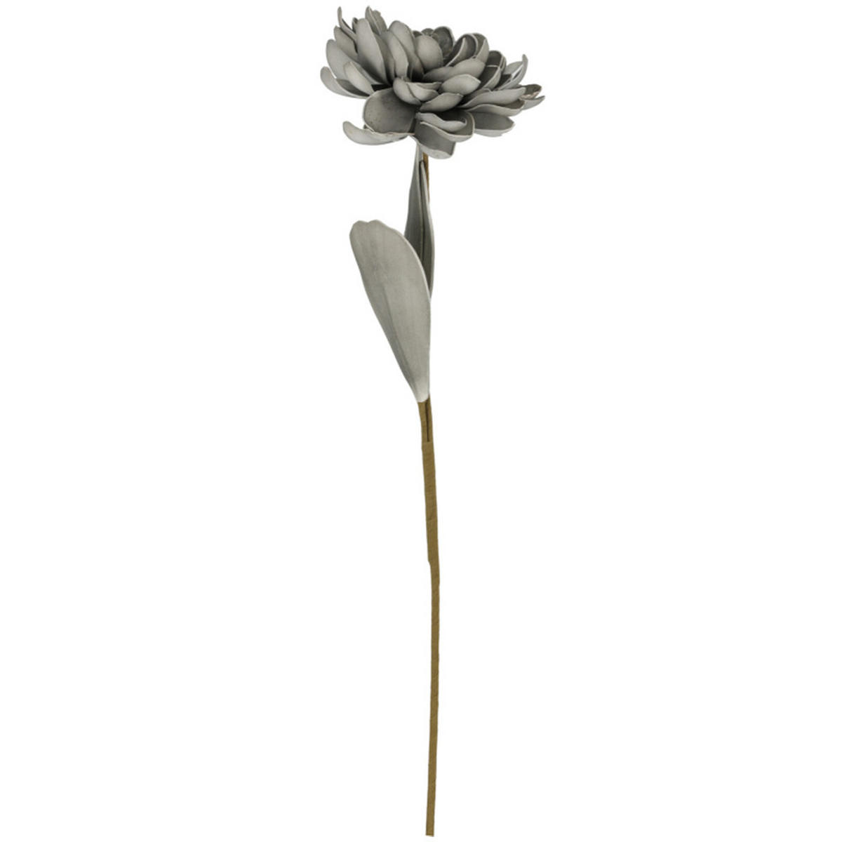 CHRYSANTHEME mit Glitzer Basic Grau 13/9/89 cm Kunstoff - Grau, Kunststoff (89cm) - Mondex