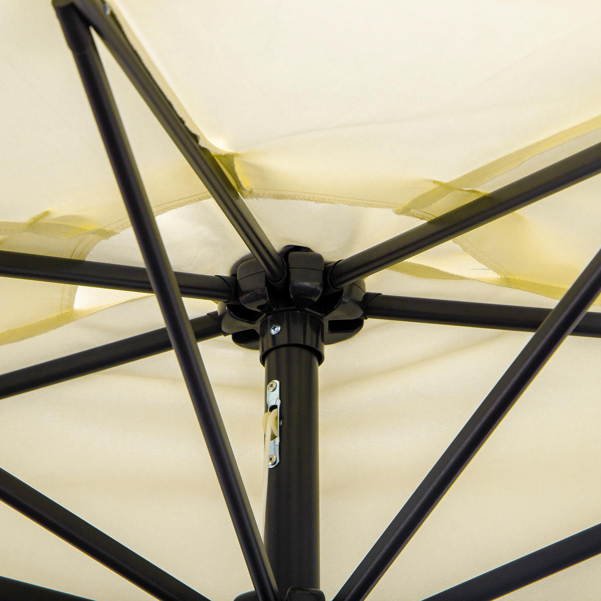 SONNENSCHIRM 260/135/230 cm DE-11421 Beige - Beige, Metall (135/260cm) - ComfortXL