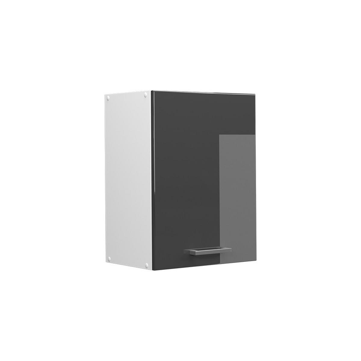 KUCHYŇSKÁ DVÍŘKA R-Line Antracitový vysoký lesk - vysoce lesklá černá, kompozitní dřevo (44.6/59/1.6cm) - Vicco