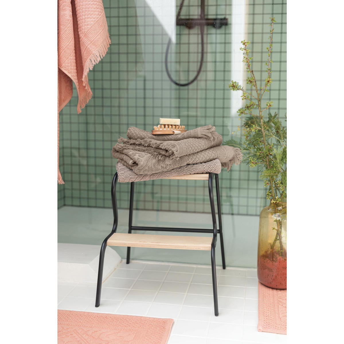 GÄSTETUCH Zoé chamois 30 x 50 cm - Ecru, Textil (30/50cm) - Vivaraise