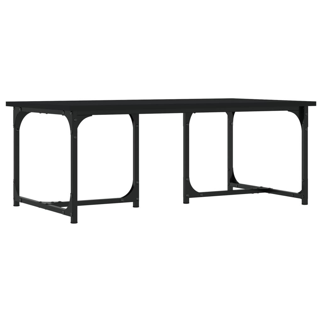 furnicato Couchtisch Schwarz 50x35x90 cm