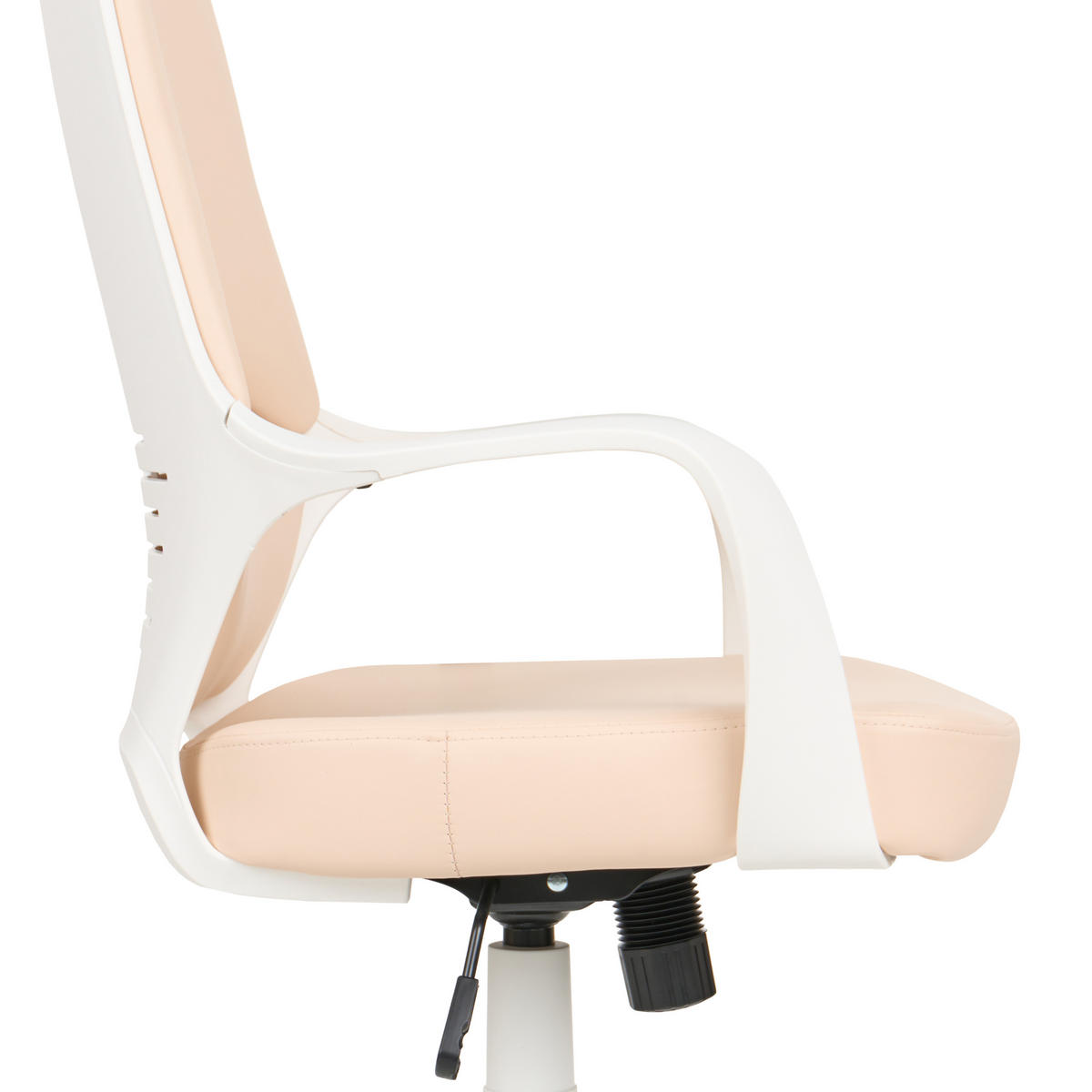BÜROSTUHL Kunstleder Pfirsichrosa Delight - Pink, Textil (64/116/64cm) - Beliani