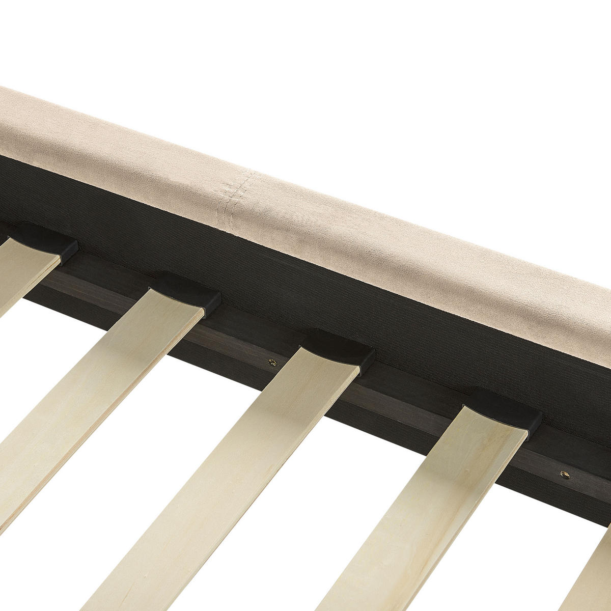 BETT mit Lattenrost 180x200 cm Beige Villette - Beige, Textil (180/200cm) - Beliani