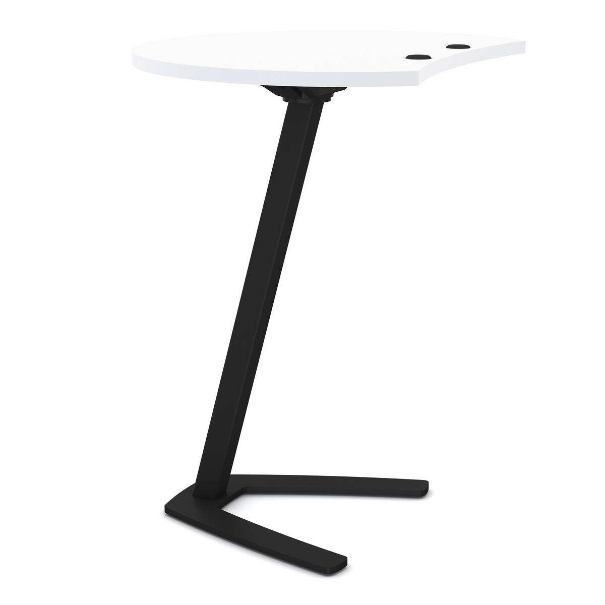 STEHTISCH Laptoptisch Pontis Signalweiß - Weiß, Holz/Metall (50/60/72cm) - ASSMANN