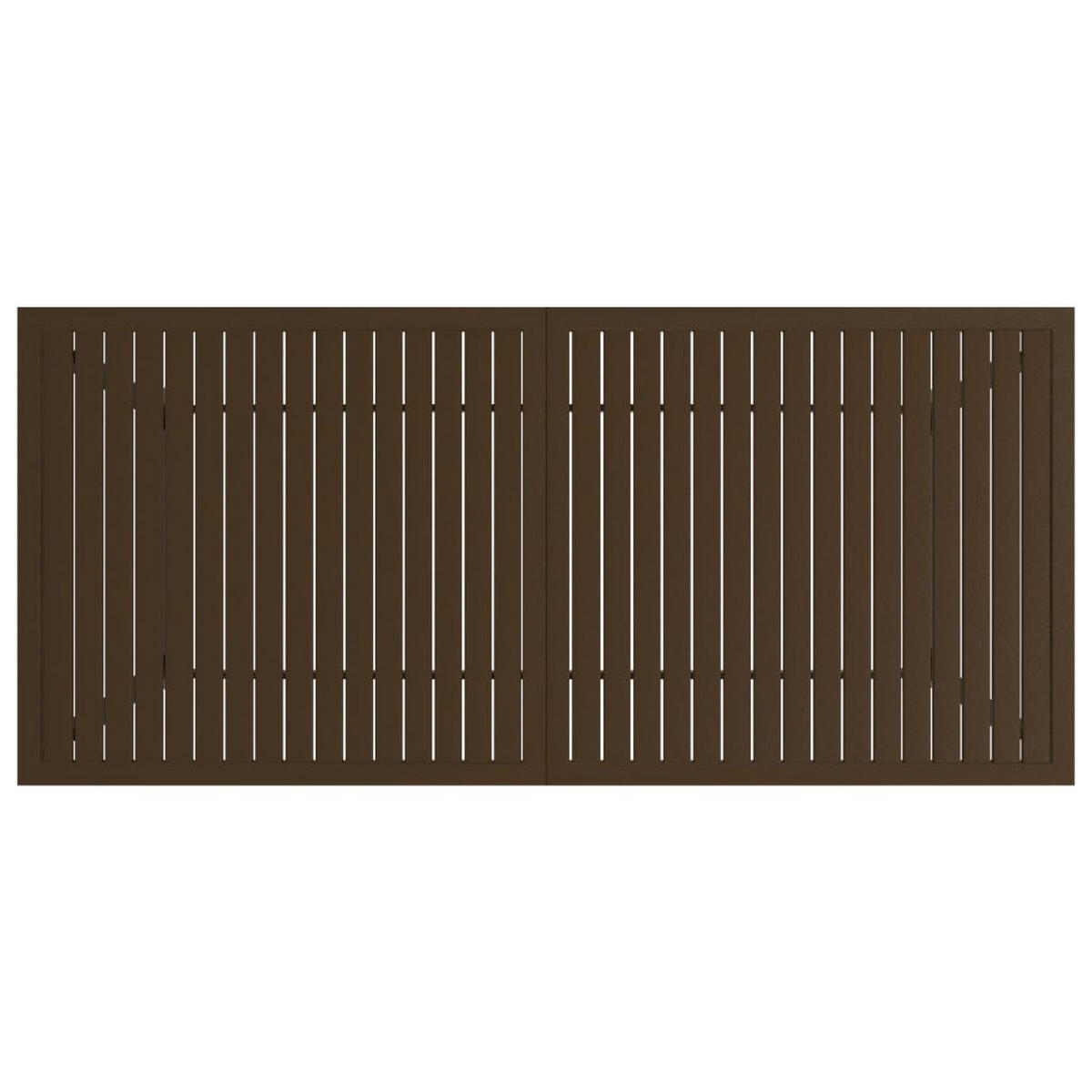 GARTENTISCH Tommi Braun 190x80x72 cm Stahl - Braun, Metall (190/80/72cm) - DELUKE