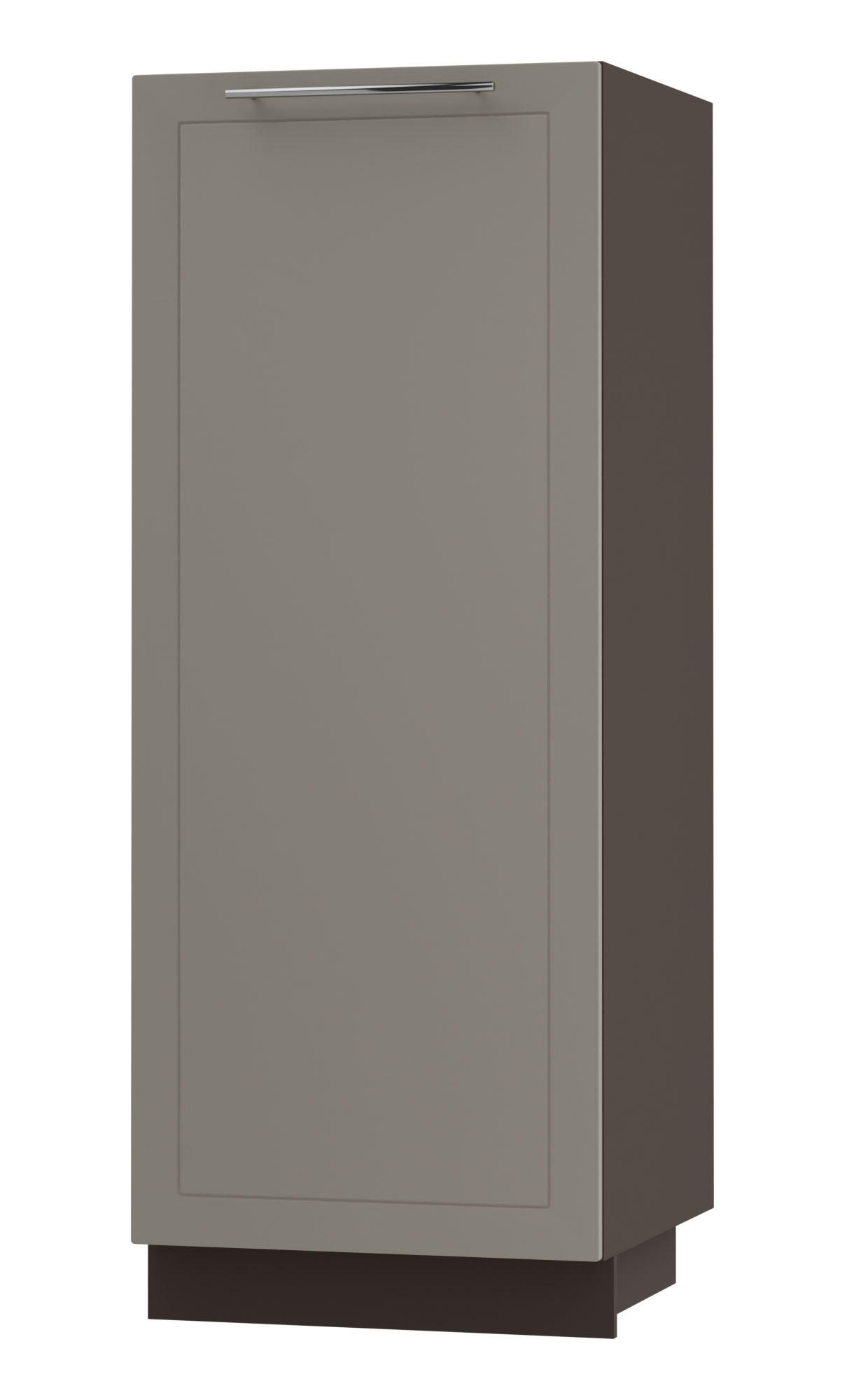 Feldmann-Wohnen Geschirrschrank Beige, Dunkelgrau 60x154x59 cm