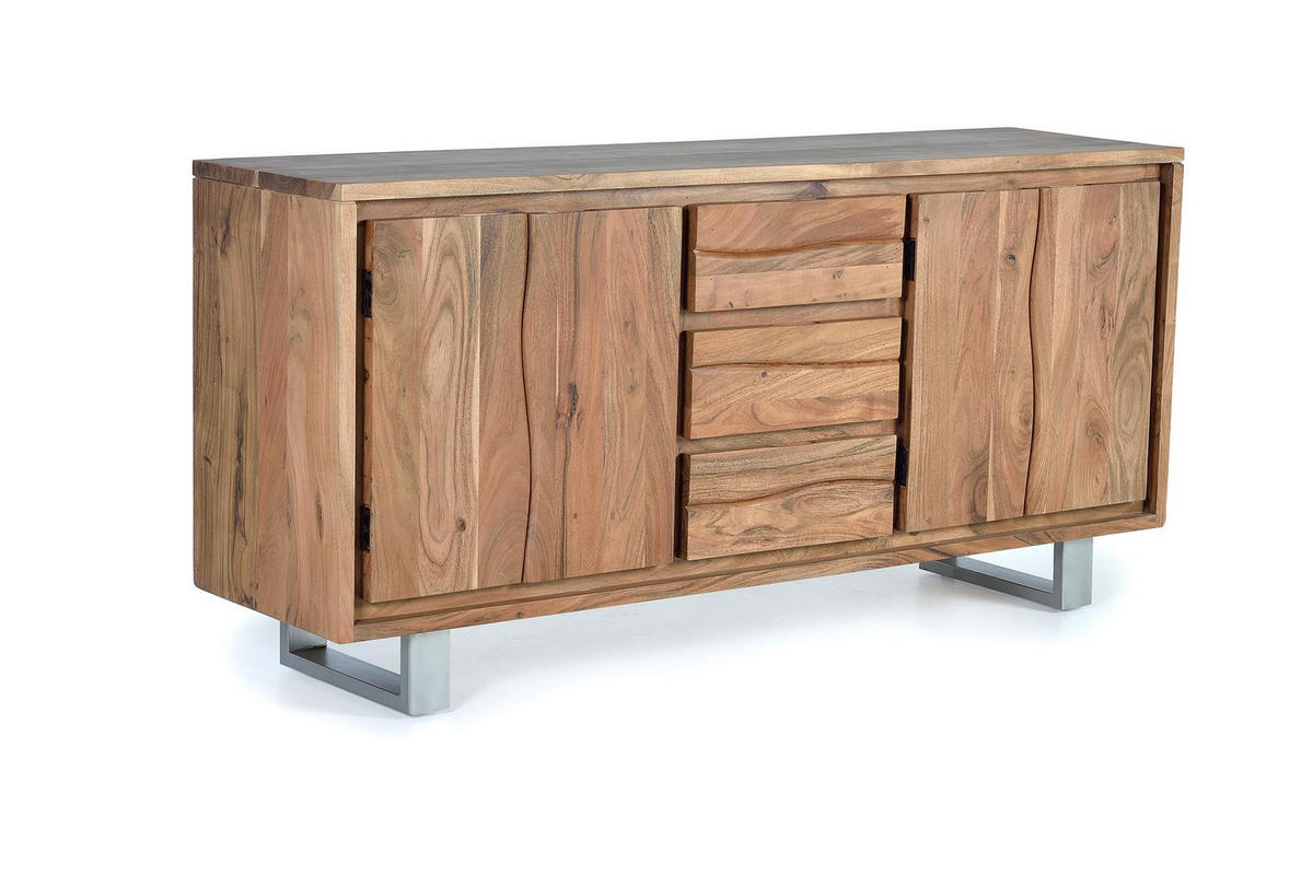 KOMMODE in Akazie - Braun, Holz (172/82/45cm) - Giner y Colomer