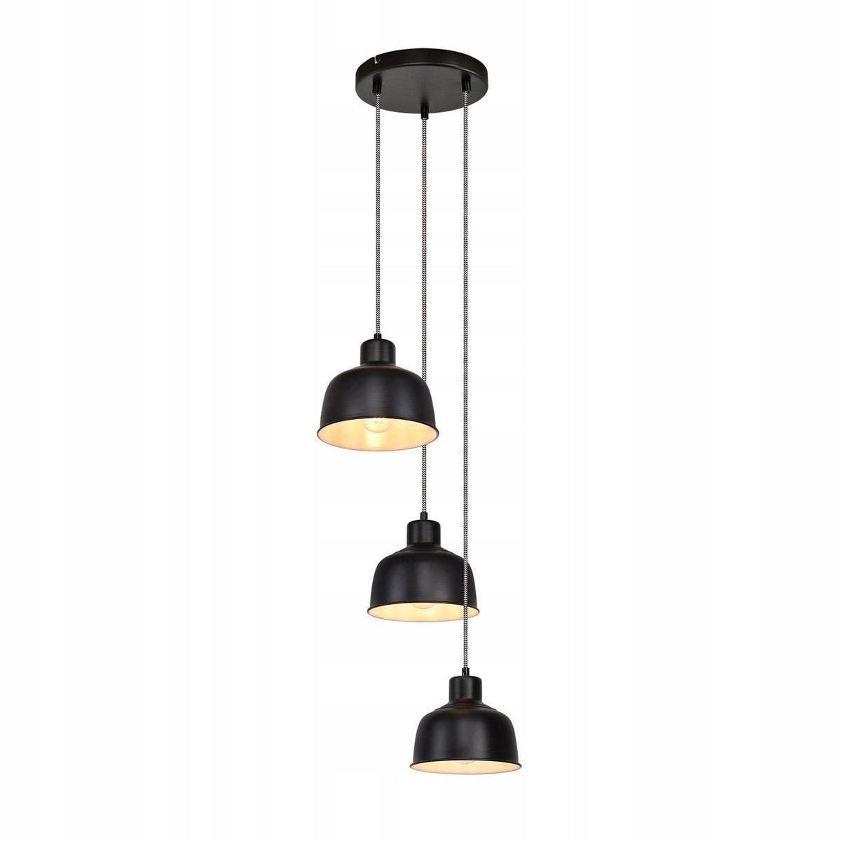 PENDELLEUCHTE Silas 38/38/19 cm - Schwarz, Metall (38/38/19cm) - ZMH